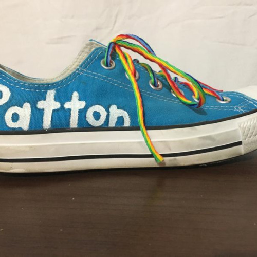 Patton Sanders Inspired Shoes on Depop! Sneakers painted and styled inspired by Patton Sanders from 