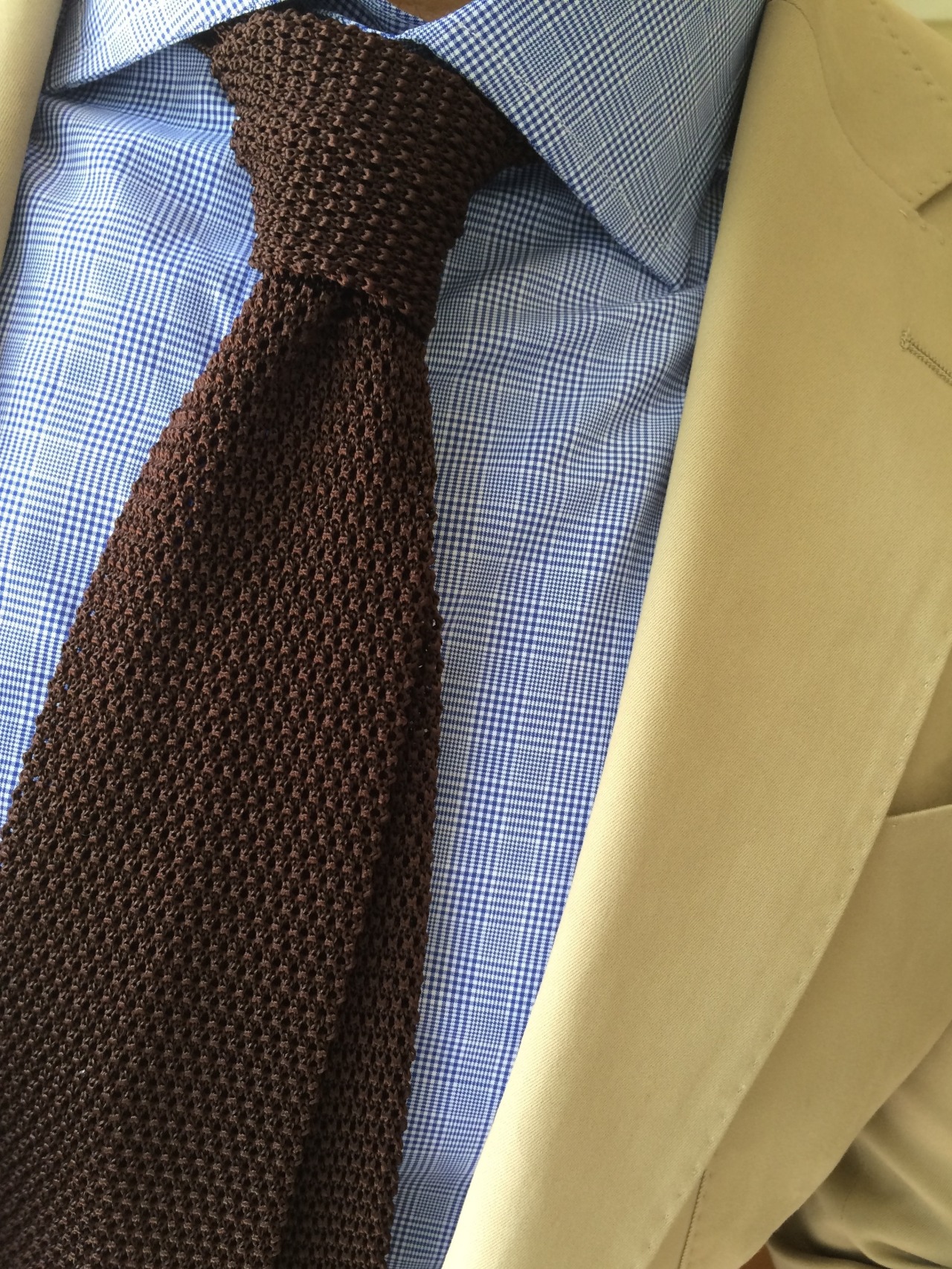 Viola Milano brown knit tie