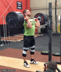 crossfitters:  Beast Mode Dmitry Klokov - Jerk from rack with pause 210 kg CrossFit