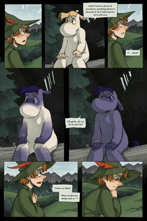 wholemleko:part 2 of a comic based on the short fic “snorkmaiden + candid” by @boorishbintpart 1