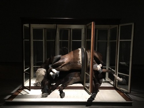 Berlinde de Bruyckere — No Life Lost II, 2015, (at Hauser &amp; Wirth, New York). Horse sk