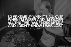 iheart-lyrics:  Wake Me Up - Avicii