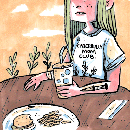 cyberbullymomclub:fingerpuppet:just a coupla gals doing things. sorry for all the yellow, i’ve been 