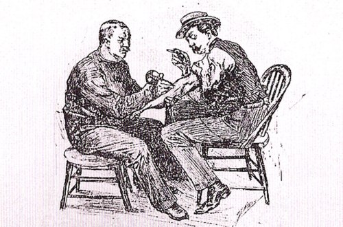 skindeeptales:  122 years ago,New York tattoo artist Samuel O’Reilly, patented the first electric tattoo machine.