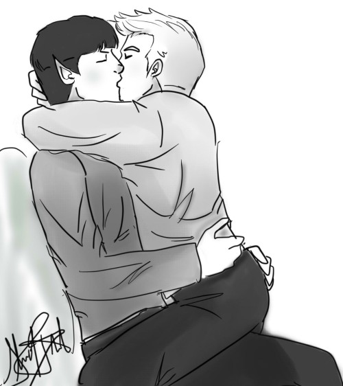 shards-of-divinity: Jim in Spock’s lap does things to me.