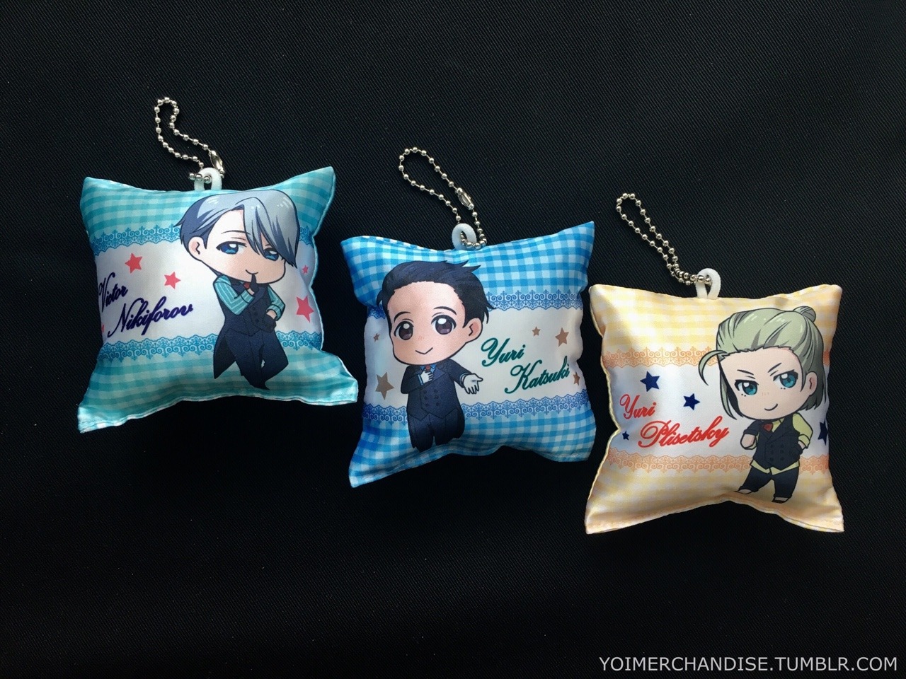 yoimerchandise: YOI x Hagoromo Twin Face Mini Cushions Keychains Original Release