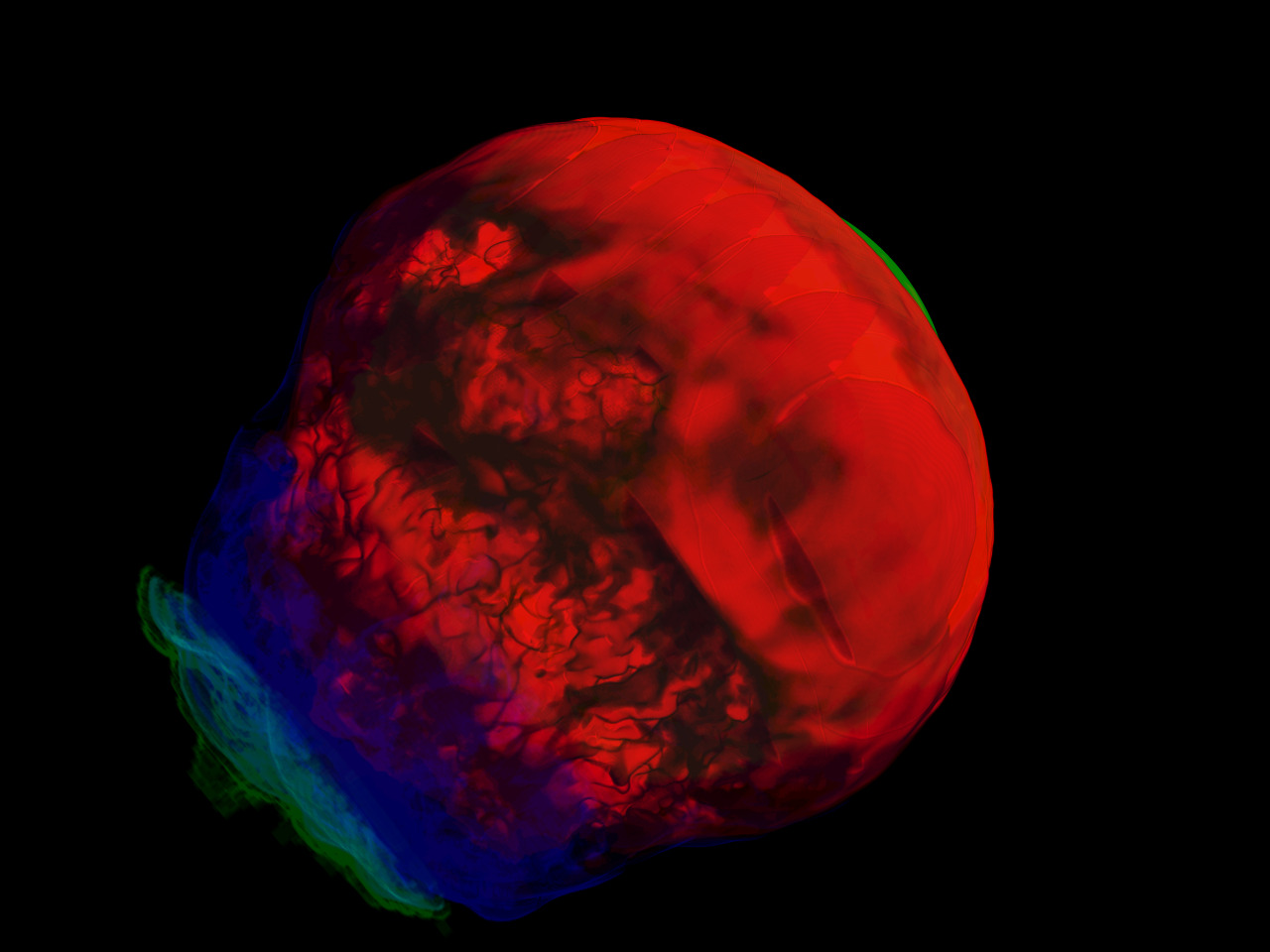 wnycradiolab:  Detonation phase of the GCD model at the Flash Center for Computational
