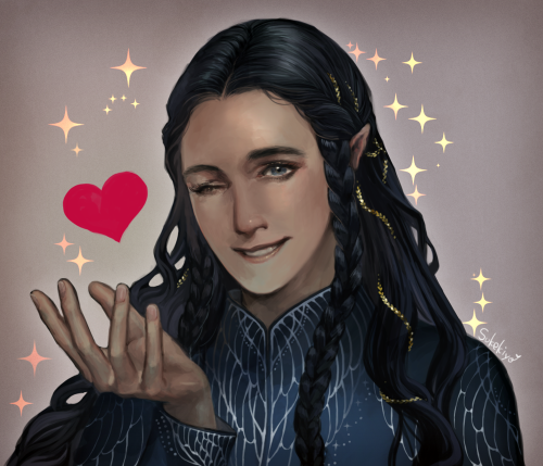 coolkashcat: sukep: Thank you for looking my art.I am glad to read reblog comments.Fingon Omfg yes