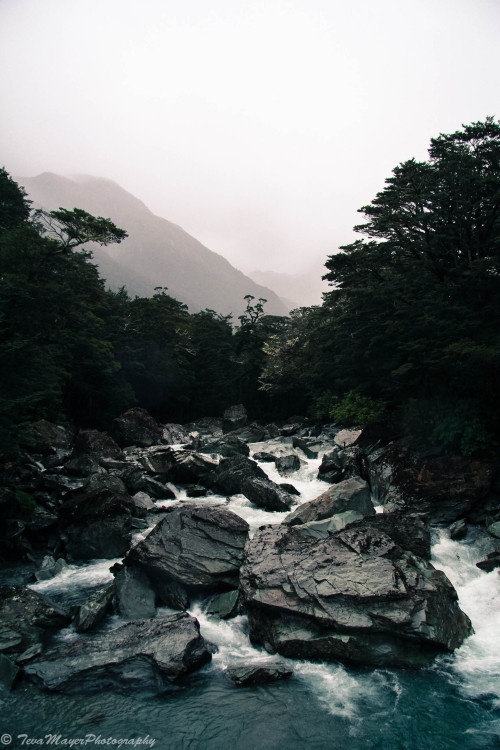 Routeburn RiverRouteburn Great Walk, New Zealand