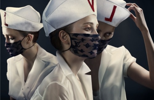 a-state-of-bliss:Iekeliene Stange in ‘The Mask’ Louis Vuitton Fall/Wint 2008 by David Slijper