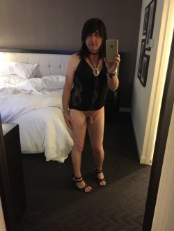lorene-michelle:Spread this sissy faggot all over Nice and a lovely cock too.