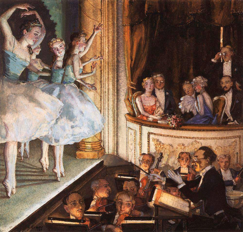 Russian Ballet   -   Konstantin Somov   1930Russian 1869-1939