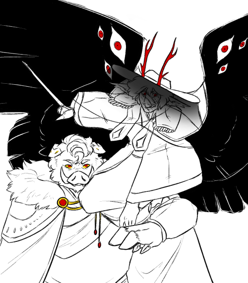 The Angel Of Death Perches High On The Shoulder Of The Blood Of The Covenant, Glaring Furiously At The