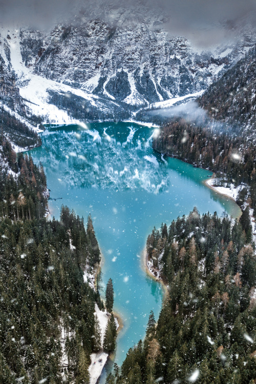 expressions-of-nature:Lago di Braies, Italy by Michael Baccin