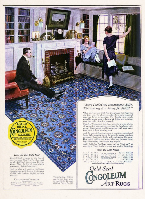 Congoleum Art-Rugs, 1922