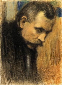 thunderstruck9:József Rippl-Rónai (Hungarian, 1861-1927), Portrait of József Nyitray, 1899. Pastel on cardboard.