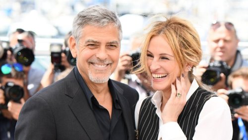 Julia Roberts, Jodie Foster and George Clooney CANNES 2016 Footage - MONEY MONSTER Photocall