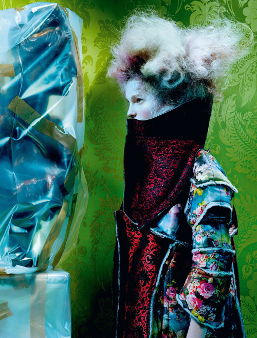 Viola Podkopaeva by Miles Aldridge - Comme des Garcons Fall 2016