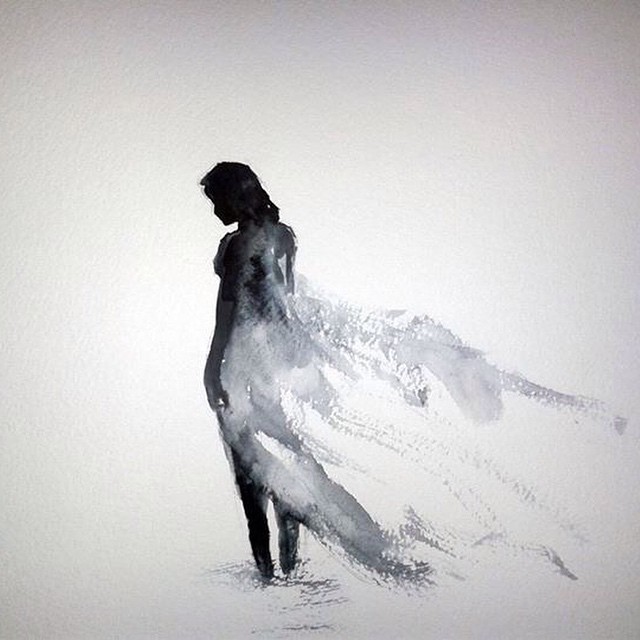own-ur-rehman:  Lingering in darkness. #art #artistic #sketch #paint #painting #life