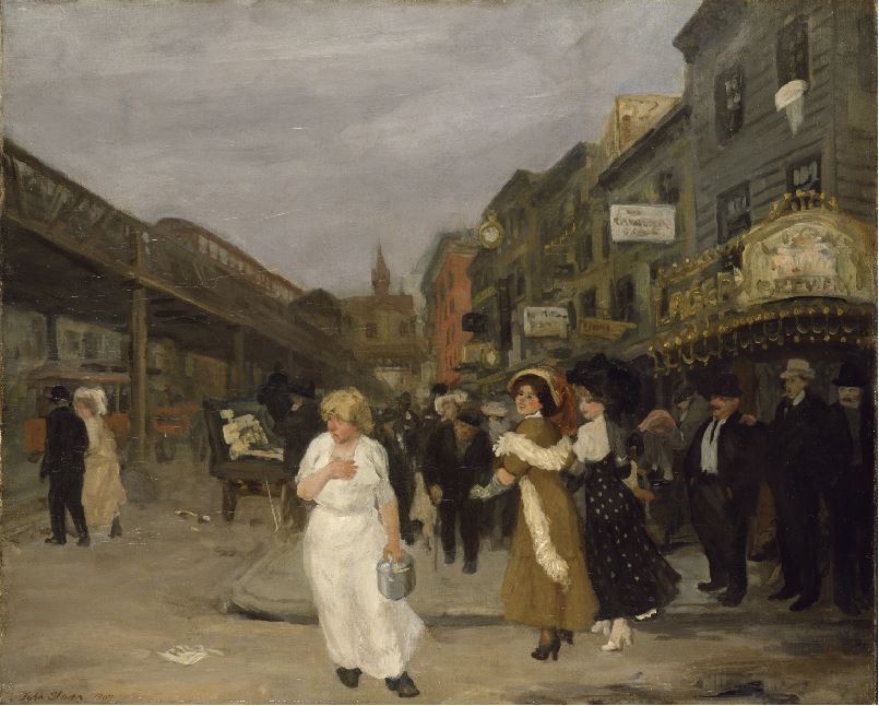 philamuseum:  This painting by John Sloan shows how the neighborhood near The High