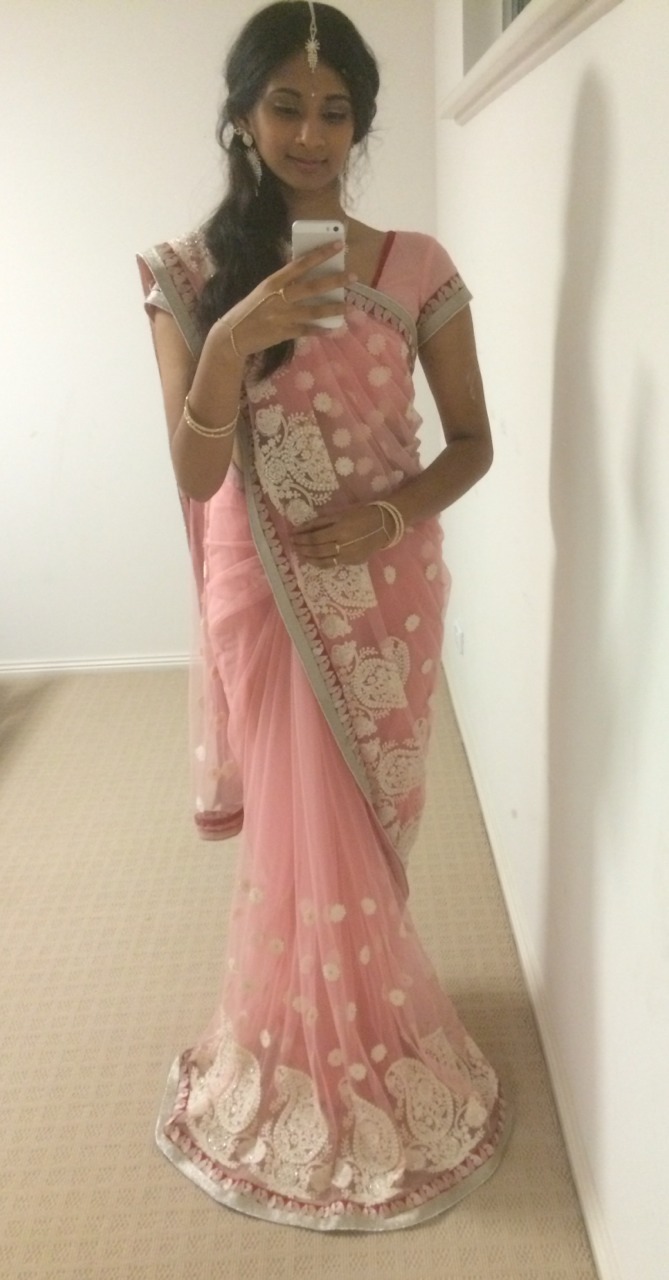 dwightdangershrute:  formal ended up super great and my saree pleats stayed perfect