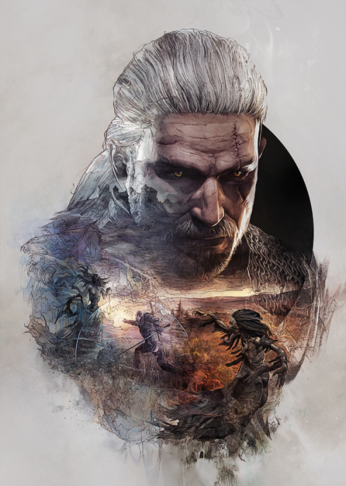 pixalry:The Witcher 3: Wild Hunt Steelbook Artwork - Created by Krzysztof Domaradzki Series created for limited edition steelbook covers for the upcoming game from CD Projekt Red. 