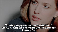 oliviasbenson:[2/15] female characters ► Dana Scully↳ Time passes in moments… Moments which, rushing