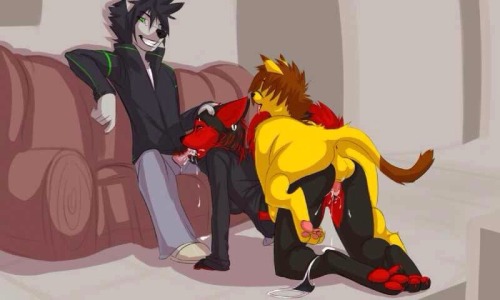 kinkywolftime:  Some doggy style yiffing for Anon! 😸🐾🐾 ~K. Wolf🐺 