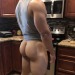 hairydadsandmuscle:Dinner is served feeding my leg fetish