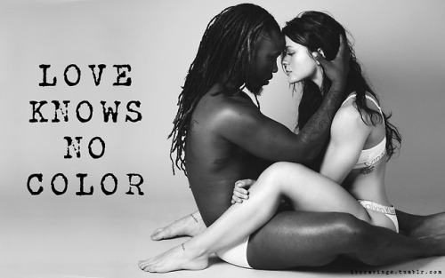 newblackeurope: And no border! Racism belongs to the past. Interracial relations are the future of m
