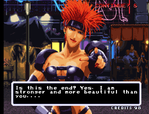 bison2winquote:  - Juri, Galaxy Fight: Universal Warriors (Sunsoft)