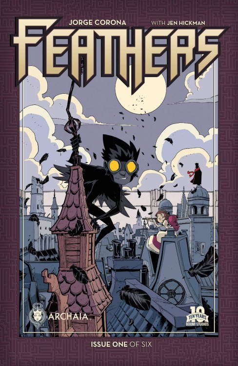 superheroesincolor:  thenerdsaurus:   Feathers (2015)  //      Archaia       “Born covered in black feathers, abandoned as a baby in the slums of the Maze, Poe has lived his entire eleven-year-old life hidden away under the protection of his adoptive