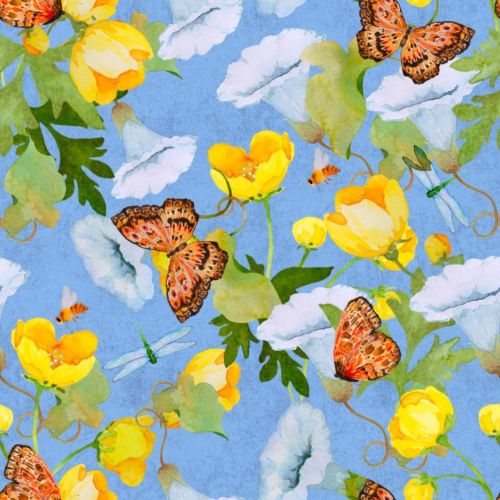 Combined weeds for @spoonflower challenge. While bindweed and buttercup are spreaders they are also 