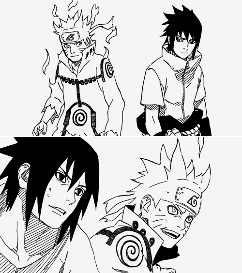 sasukemabae:  Naruto & Sasuke throughout the years 