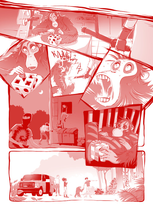 I’ve been working on a little comic for the risoprint zine W.I.L.D. (written by Jed McPherson)