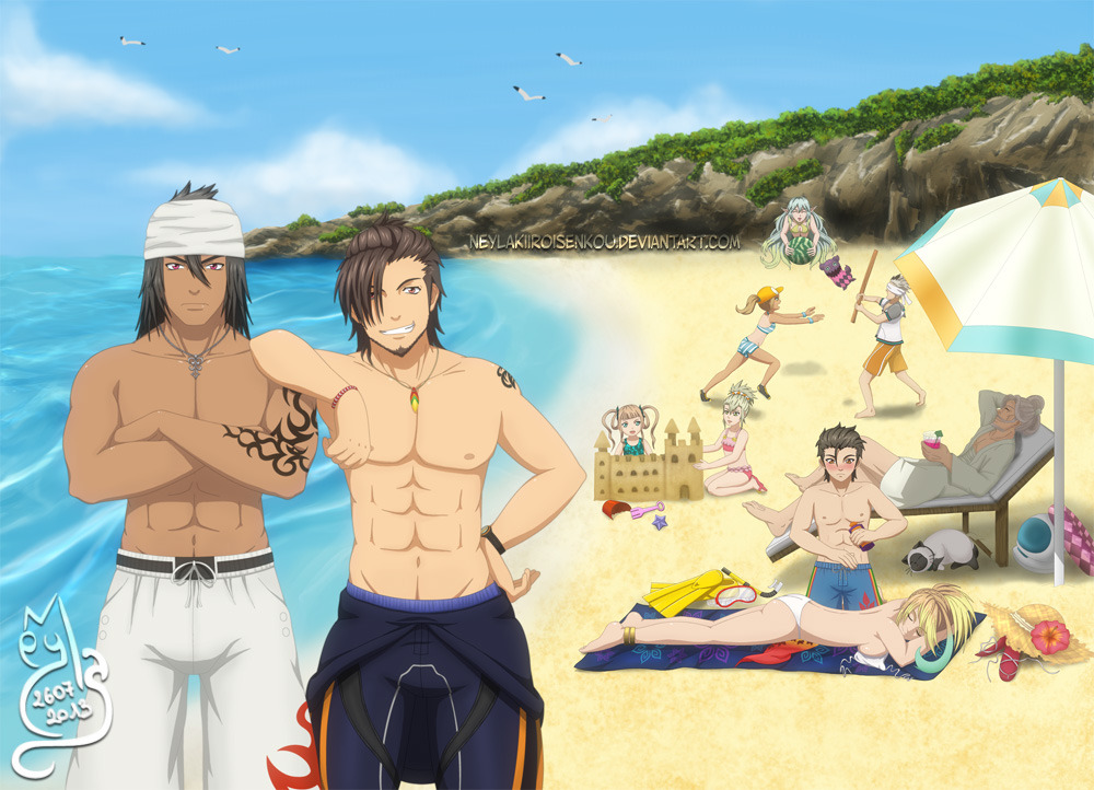 neylakiiroisenkou:
“Tales of Xillia 2 - At the beach by *NeylaKiiroiSenkou
Finally it’s done! The drawing that ufotable should’ve done.
This drawing took me really A LOT of days D: I’m not used with group pics, in fact some proportions/perspective...