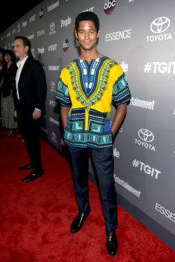 reverseracism:  negressive:  soph-okonedo:    Alfred Enoch attends the Celebration of ABC’s TGIT Line-up presented by Toyota and co-hosted by ABC and Time Inc.’s Entertainment Weekly, Essence and People at Gracias Madre on September 26, 2015 in West