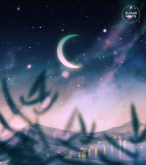 sugarmint-dreams:moon watching