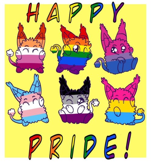 Happy #Pride! Every dustbunny is wonderful &amp; unique and so are you! &lt;3 &lt;3