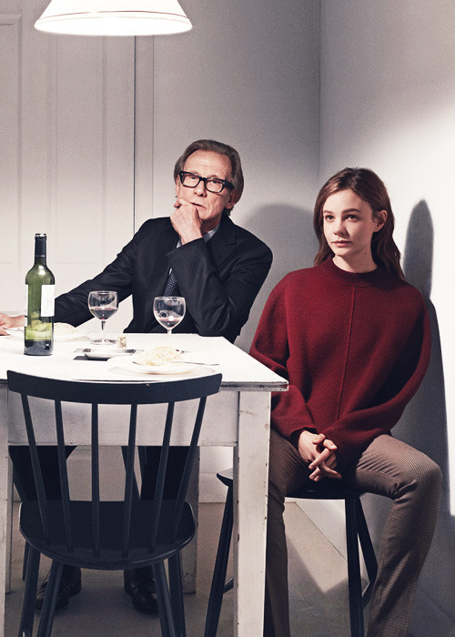 careymulligandaily:   Billy Nighy and Carey Mulligan photographed by Mikael Jansson for Vogue, June 2014    