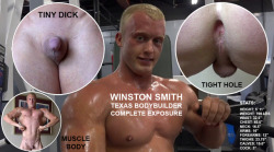 tinydickjock:  smallcockalphas:  WINSTON SMITH NAKED!SMALL COCK AND ASSHOLE EXPOSED!Name: Winston SmithHeight: 5′11′‘Weight: 198 lbsBorn: 1995From: Texas, United StatesOccupation: Bodybuilder  | Owner at “Big Tex Pro Landscape, LLC”  Be proud