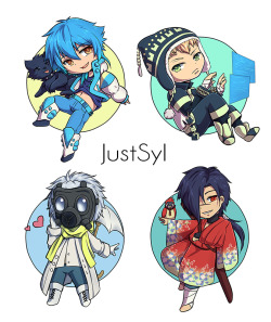   Chibi stickers for the con i’m attending