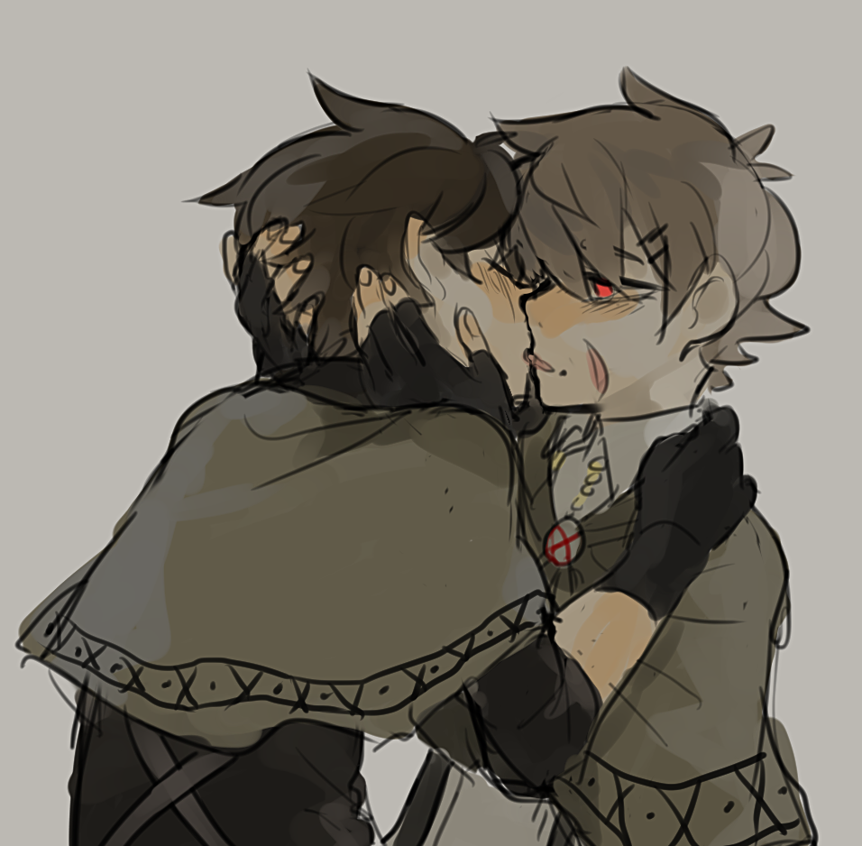 ve1art:  no one asked for my ocs making out but here’s my ocs making out 