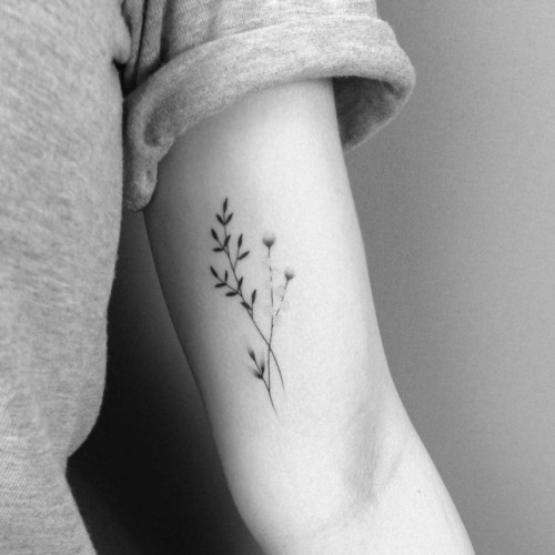 Different takes on flower tattoos