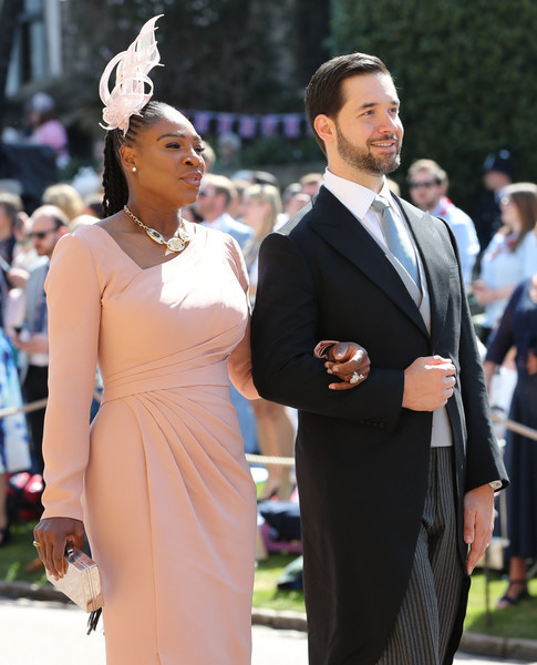 drubles-bestgum1:Tennis legend Serena Williams and her husband Alexis Ohanian arrive at St. George’s Chapel, Windsor for the royal wedding of Prince Henry of Wales to Meghan Markle. May 19, 2018