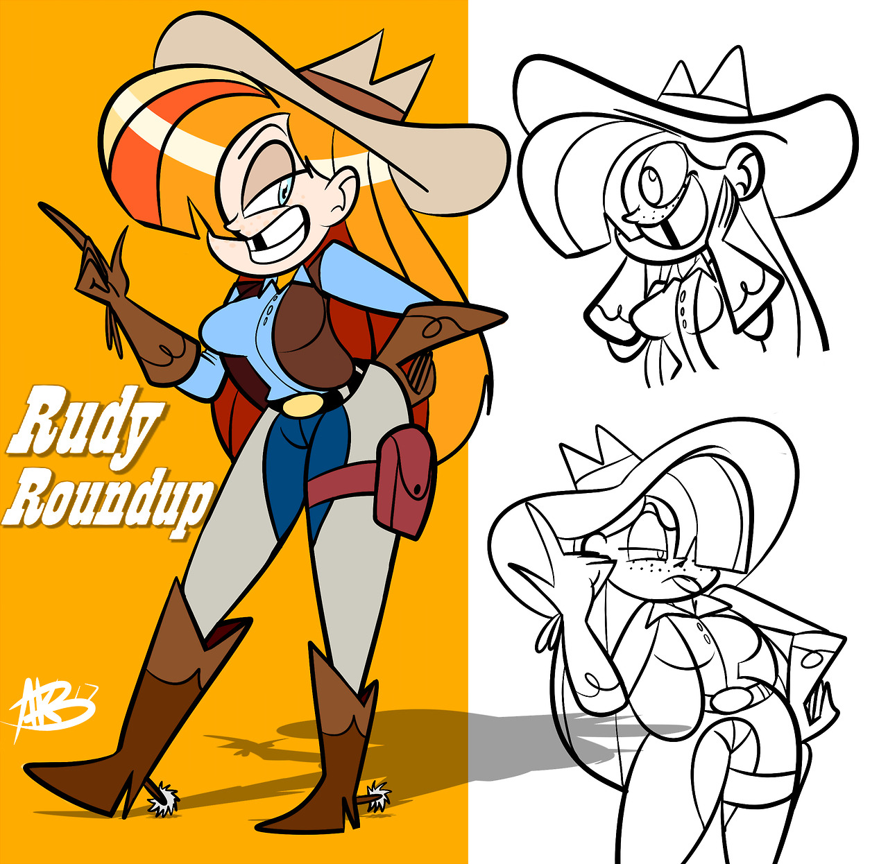 akbdrawsstuff:   Folks, Meet Rudy Roundup by AKB-DrawsStuff  Allowed me to introduce