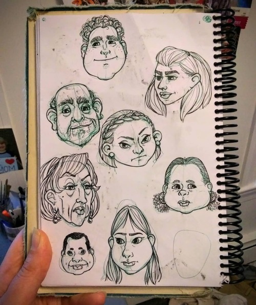 Drawing some funny faces while playing D&amp;D. . posted on Instagram - https://instagr.am/p/CFfYmx3