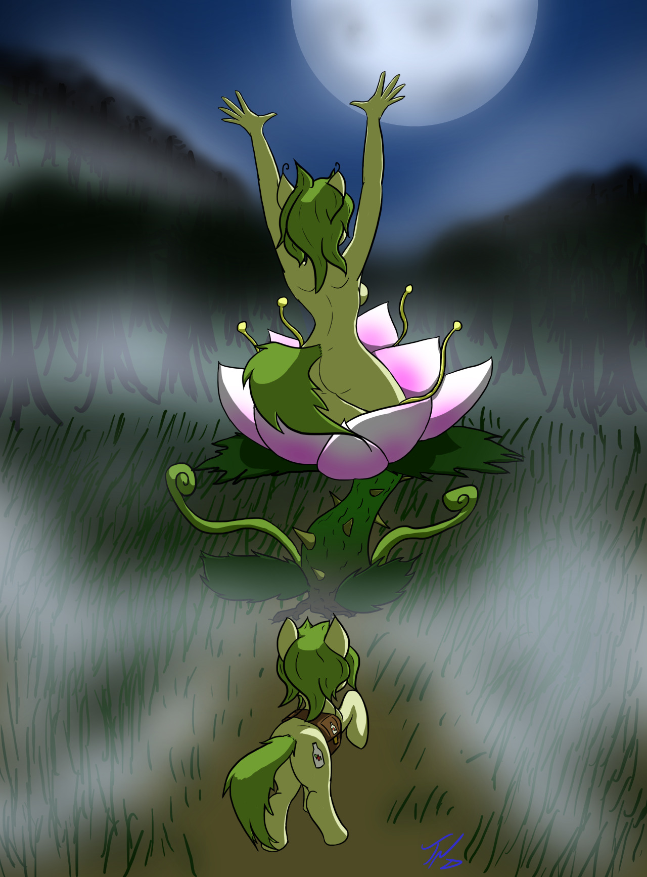 freefracornerofsillyness:  tunderi:  Flower discovering herself as a Venus Weed.