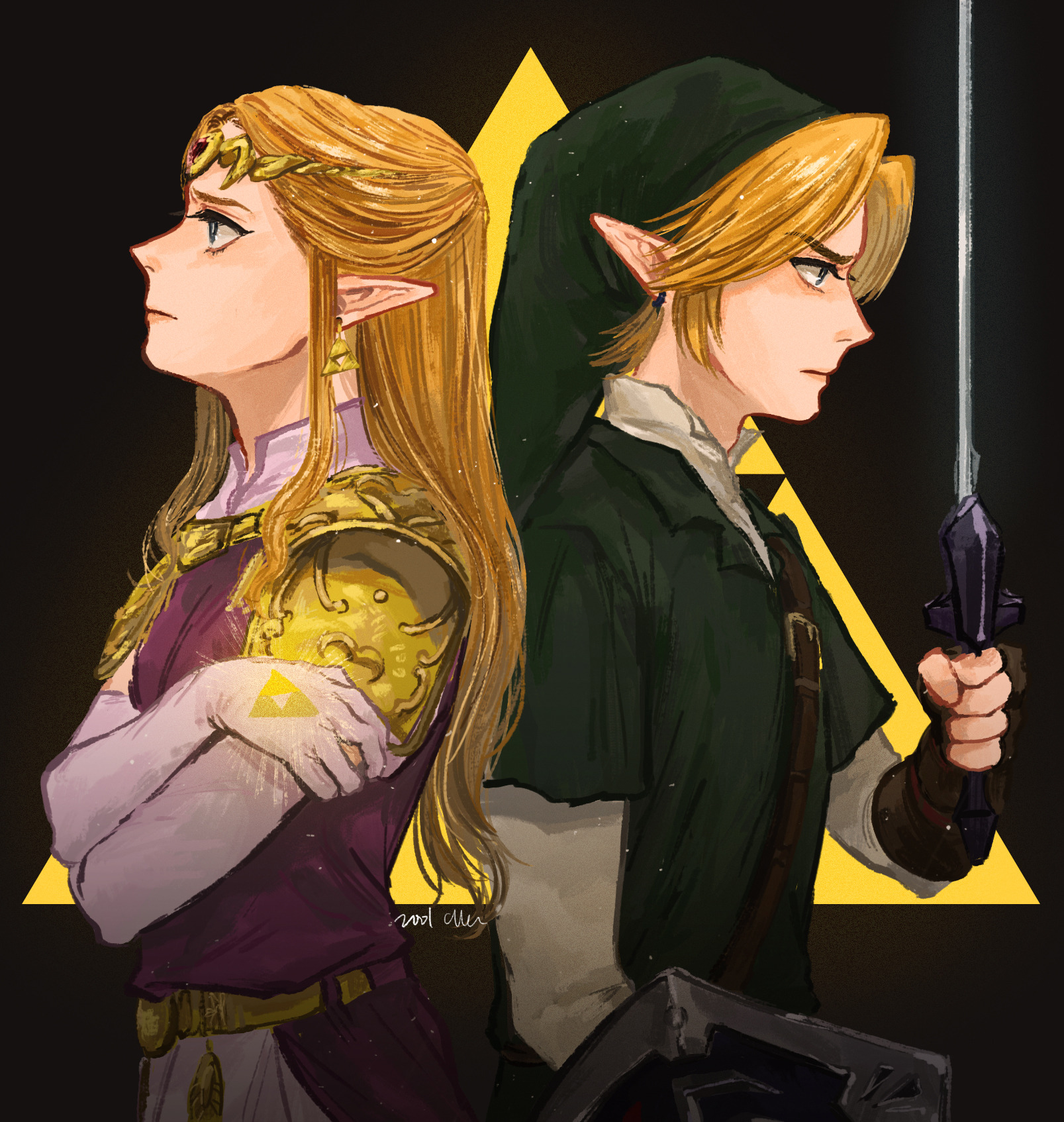 Legend of Zelda art > Link - Hero of Courage, shimetann