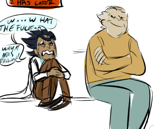 coulsart: grandpa morty and teen rick bonding time